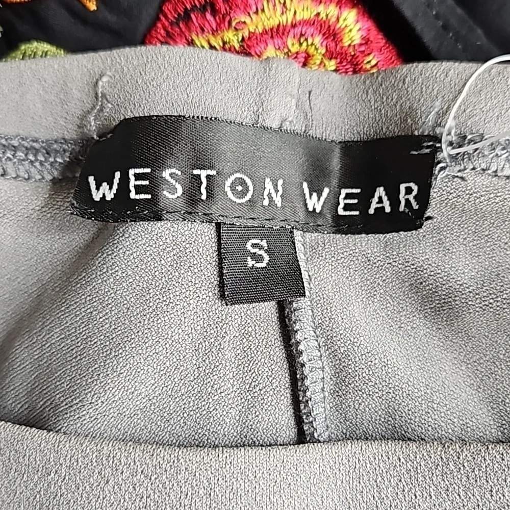Weston Wear Stretchy Mini Skirt in Grey NWT Size Small